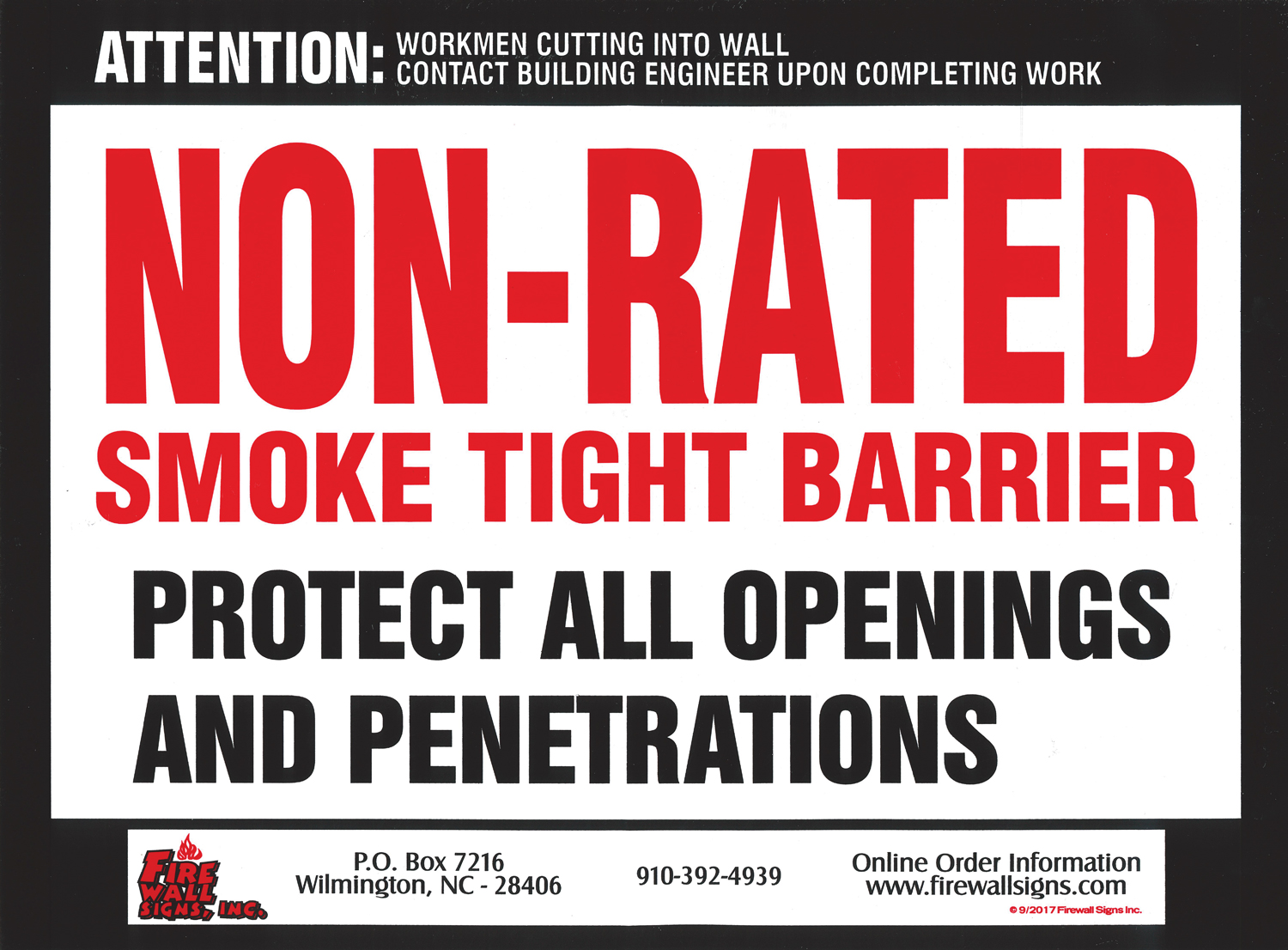 Non- Rated Smoke Tight Barrier